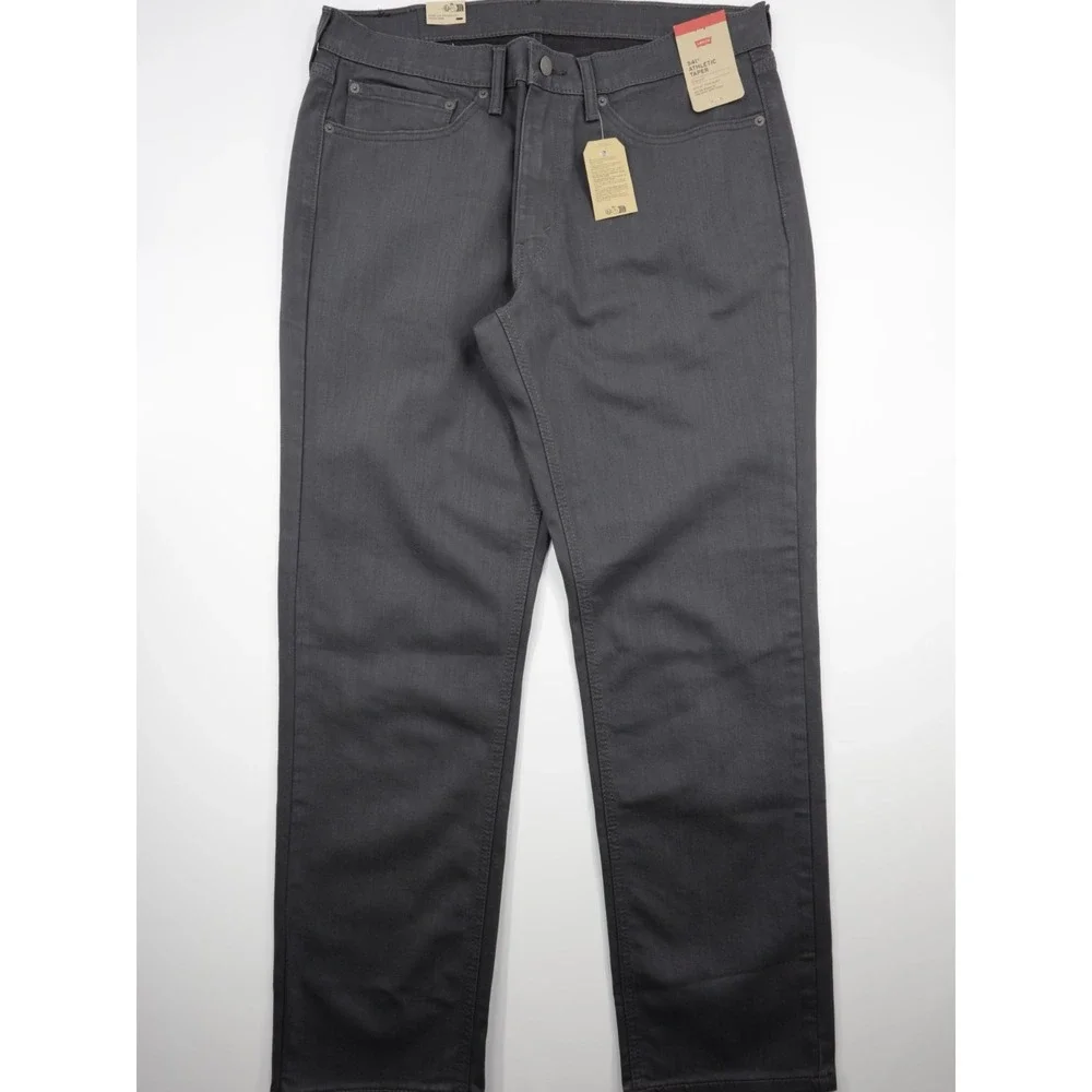 Levi's 541 Men's Athletic Taper Fit Denim Stretch Jeans Dark Gray Size W35 L32